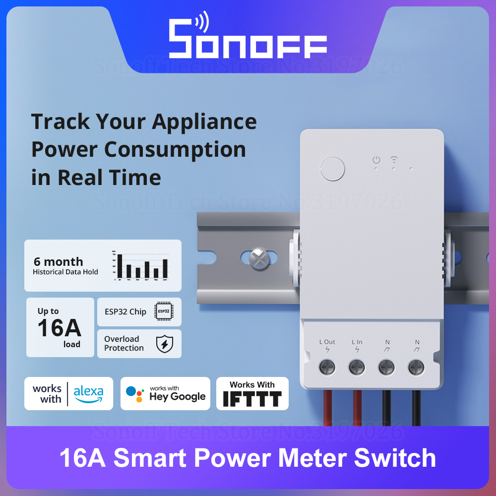 SONOFF POW Origin 16A Smart Po - огляд і ціна Sonoff Basic Switch