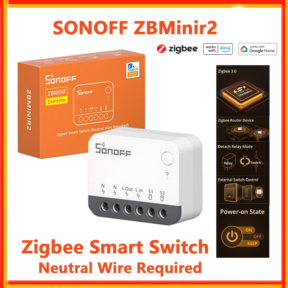 SONOFF ZBMinir2 Zigbee Smart S - огляд і ціна Sonoff Basic Switch